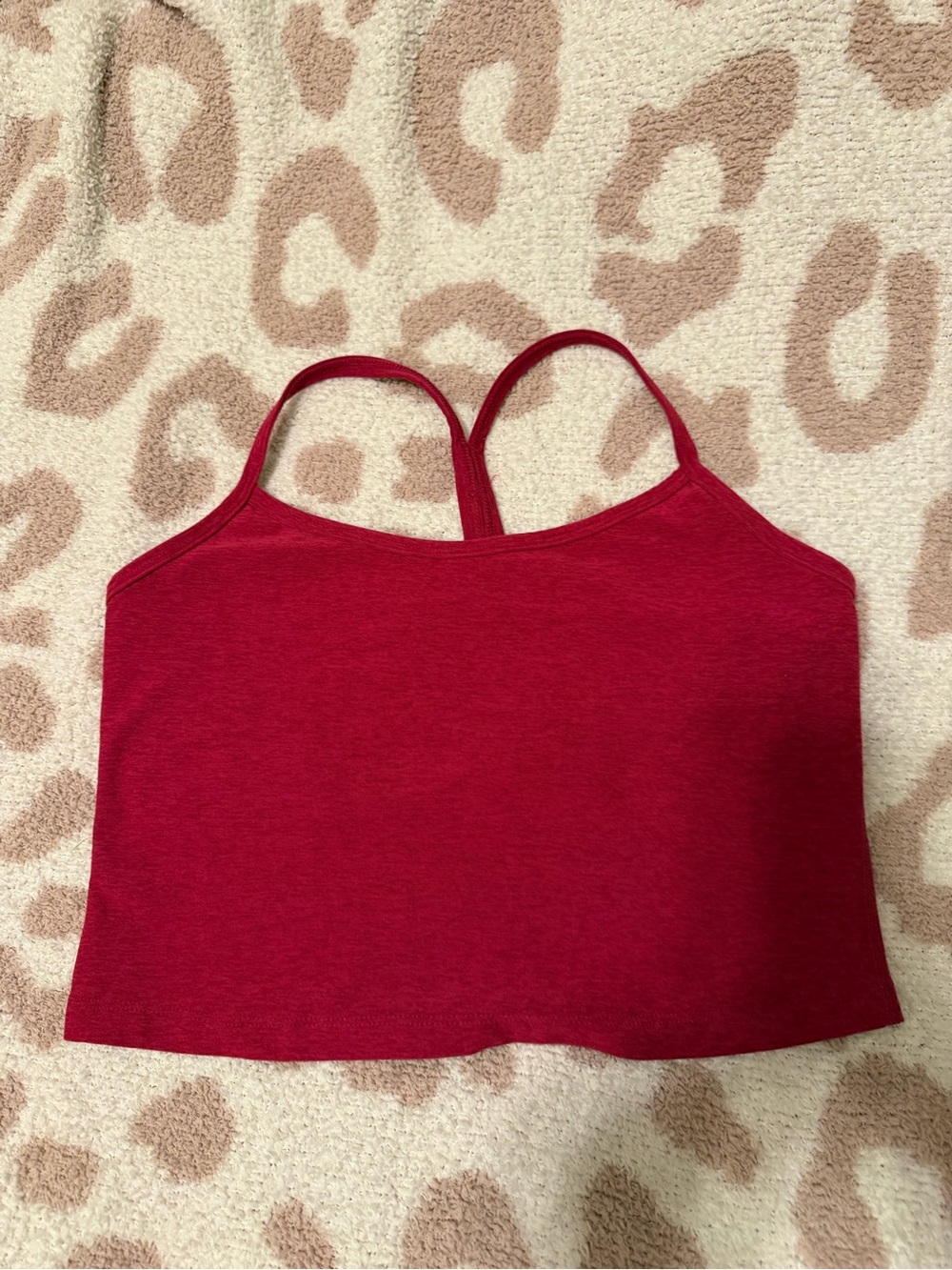 Beyond Yoga Red Tank Crop Top